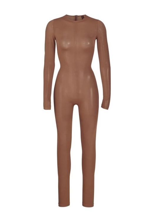 SKIMS Pants - NWT SKIMS Seamless Long Sleeve Full Bodysuit in Chestnut